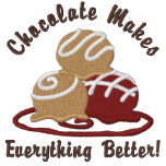 Chocolates Make It Better embroidered shirts