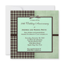 ChocoMint 50th Wedding Anniversary Personalised Invitations