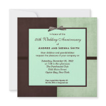 ChocoMint 50th Wedding Anniversary Personalized Announcement