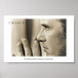 CHOICE motivational poster print