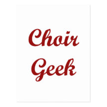 Choir Geek Postcard