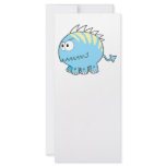 chompy spikey blue pet monster rack card template