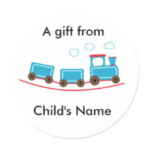 Choo Choo Train Birthday Goodie Bag Labels