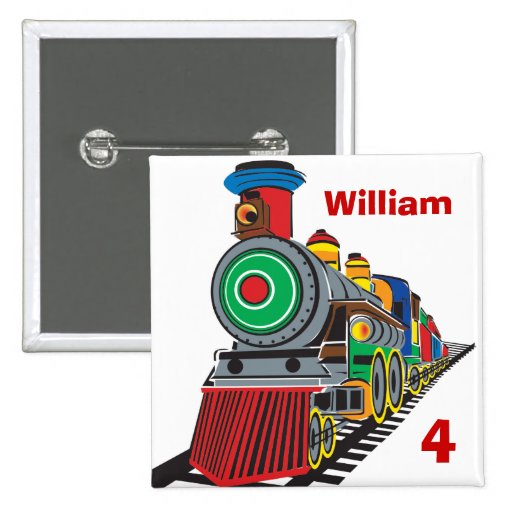 Choo Choo Train Pinback Buttons