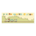 Choo Choo Train Skinny Gift Tag business cards