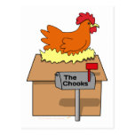 Chook House Funny Chicken on House Cartoon Postcard