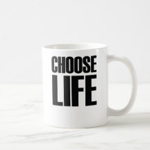 CHOOSE LIFE eighties mug