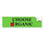 Choose Organic bumper stickers