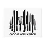 Choose Your Weapon postcards