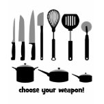 choose your weapon t-shirts