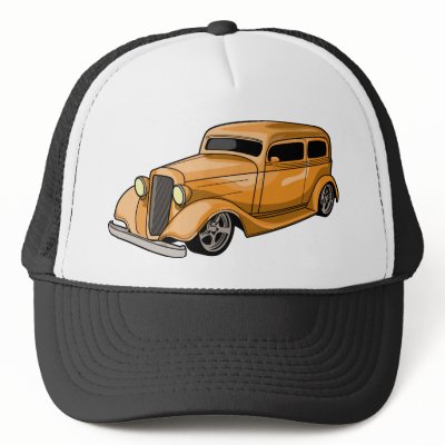 Chopped Hot Rod Trucker Hats by hotrodshirts