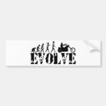 Chopper Biker Motorcycle Rider Evolution Art Bumper Sticker