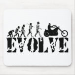 Chopper Biker Motorcycle Rider Evolution Art Mousemats