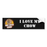 Chow Dog Lover bumper stickers