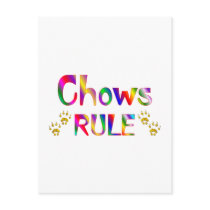 Chows Rule Post Card