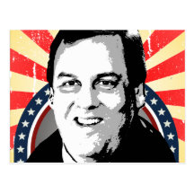 CHRIS CHRISTIE NAMEPLATE -.png Postcard