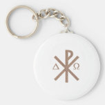 Chrisme Alpha Omega aspect terre. Key Chains
