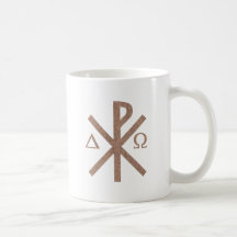Chrisme Alpha Omega aspect terre. Mugs