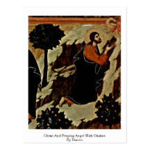 Christ And Praying Angel With Chalice By Duccio Postcards