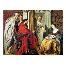 Christ at House of Martha and Mary of Bethany Post Card