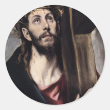 Christ Carrying the Cross circa 1580 Stickers