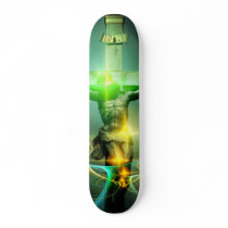 Christ Defeating Death Custom Skateboard