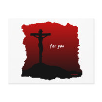 Christ died for you christian gift post cards