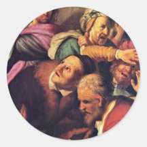 Christ Driving The Money-Changers From The Temple. Sticker