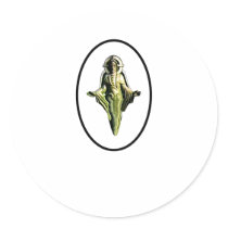 Christ Image Canterbury Transp Round Stickers