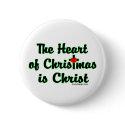 Christ in Christmas buttons