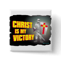 Christ is my victory religious design