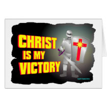Christ is my victory religious design