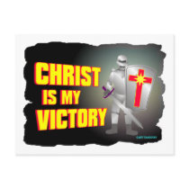 Christ is my victory religious design
