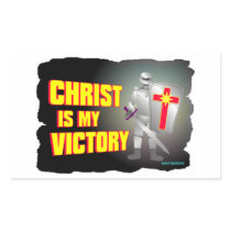 Christ is my victory religious design