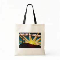 Christ is risen Christian cross gift design Bags