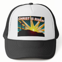 Christ is risen Christian cross gift design Mesh Hat