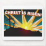 Christ is risen Christian cross gift design Mousepad