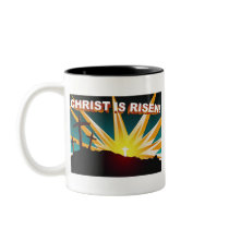 Christ is risen Christian cross gift design Coffee Mug