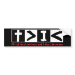 Christ must increase bumper stickers
