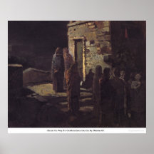 Christ On Way To Gesthemenes Garden by Nikolai Ge Print