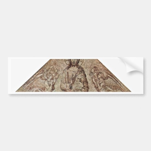 Christ Pantocrator With Angels Fragment By Martini Bumper Sticker