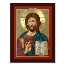 Christ the Light-giver Prayer Card Postcard