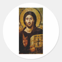 Christ the Saviour Round Sticker