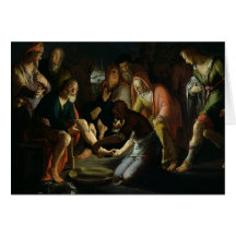 Christ Washing the Disciples' Feet, 1623 Cards