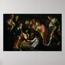 Christ Washing the Disciples' Feet, 1623 Print