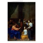 Christ with Martha and Mary Card