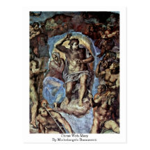 Christ With Mary By Michelangelo Buonarroti Post Cards