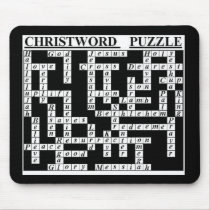 CHRIST-Word Puzzle Mouse Mats