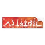 Christamas Yoga bumper stickers