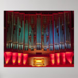 Christchurch Town Hall organ poster untitled